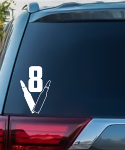 V8 Bullet window decal Sticker
