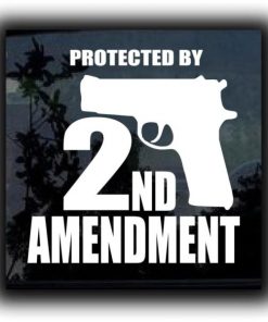 Protected 2nd amendment decal