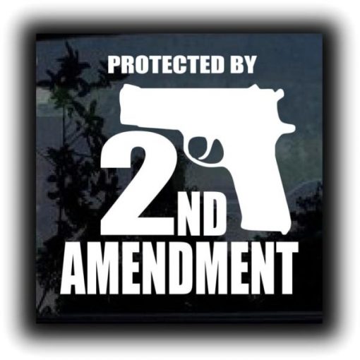 Protected 2nd amendment decal