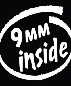 9mm inside funny decal sticker