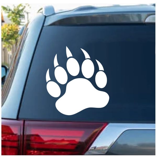 Bear Paw window decal sticker