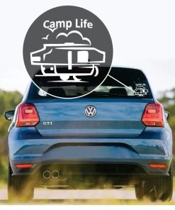 Camp life window decal sticker