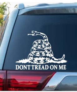 Gadsden Flag Dont Tread on me snake decal sticker