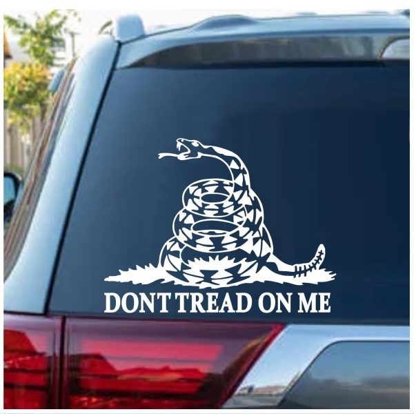 Gadsden Flag Dont Tread on me snake decal sticker