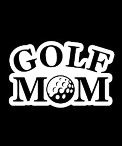 Golf Mom Window Decal Sticker