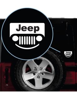 Jeep smile Grill Window Decal Sticker