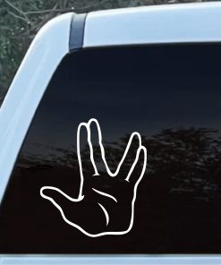 Live Long and Prosper Spock window decal Sticker