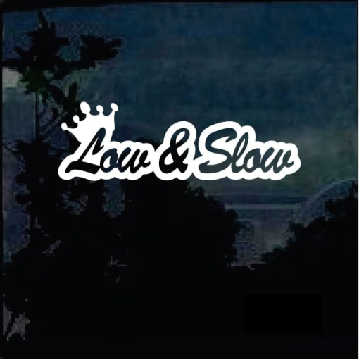 Low and Slow JDM Low Rider window decal sticker