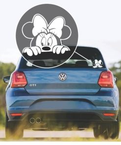 Minnie Mouse Peeking window decal sticker
