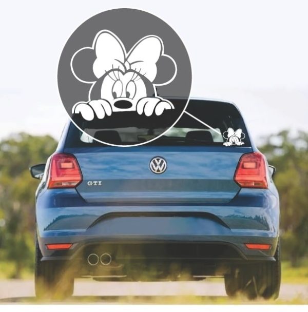 Minnie Mouse Peeking window decal sticker