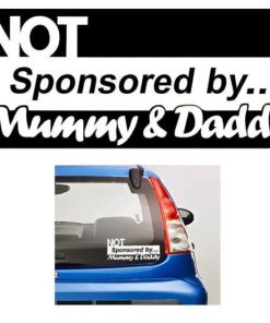 Not Sponsored by Mom Dad Decal - https://customstickershop.us/product-category/jdm-stickers/