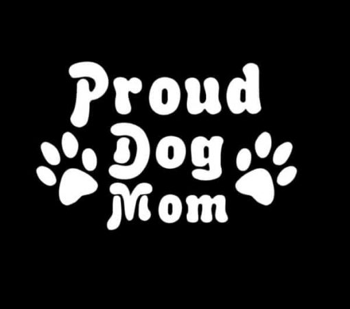 Proud Dog Mom Animal Stickers - https://customstickershop.us/product-category/animal-stickers/