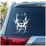 Pitbull Tribal Window Decal Sticker