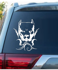 Pitbull Tribal Window Decal Sticker
