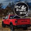 Real Women Weld Window Decal Sticker