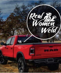 Real Women Weld Welding Welder Decal Sticker