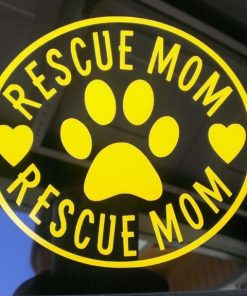 Rescue Mom Animal Stickers - https://customstickershop.us/product-category/animal-stickers/