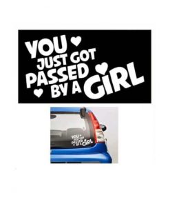 Passed by a Girl JDM Stickers - https://customstickershop.us/product-category/jdm-stickers/