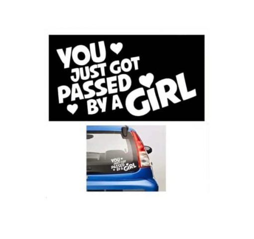 Passed by a Girl JDM Stickers - https://customstickershop.us/product-category/jdm-stickers/