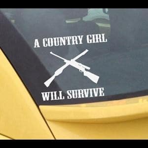 Country Girl Will Survive Decal