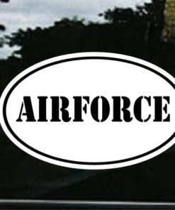 Air force Window Decal Oval