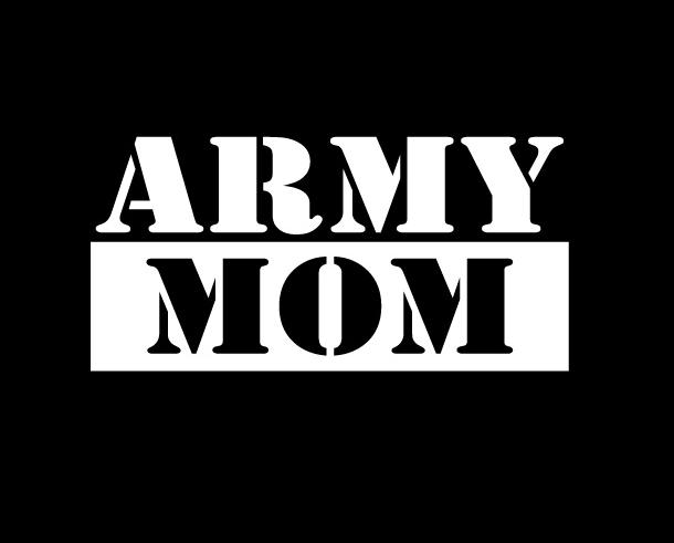 Army Mom Window Decal Sticker