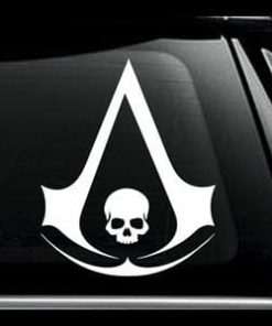 Assassins Creed Skull Window Decal