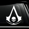 Assassins Creed Skull Window Decal Sticker