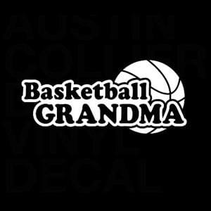Basketball Grandma Window Decal