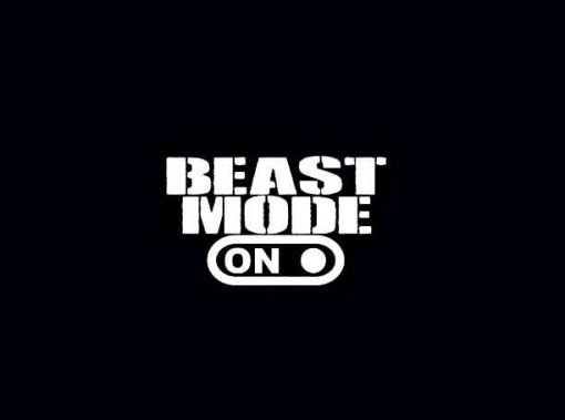 Beast Mode On Decal Sticker - https://customstickershop.us/product-category/stickers-for-cars/
