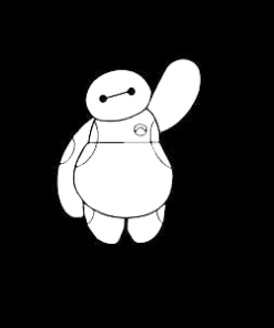 Baymax Big Hero 6 - Cartoon Decal Sticker