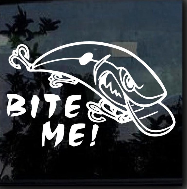 Bite me Funny Hunting Window Decal Sticker MADE IN USA