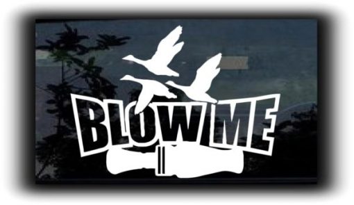 Blow Me funny Duck Call Decal Sticker II