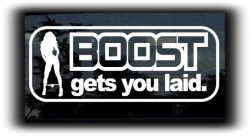 Boost gets you laid JDM Stickers
