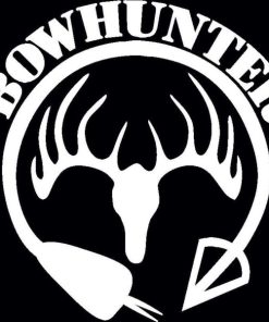 Bow Hunter Deer skull Decal Sticker