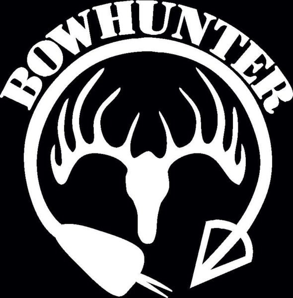 Bow Hunter Deer skull Decal Sticker