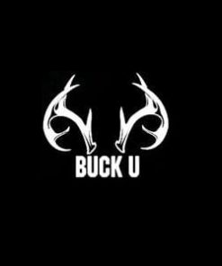 Buck You Deer Antlers Window Decal