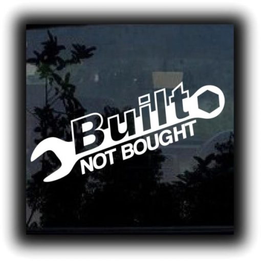 Built Not Bought Wrench Truck Stickers