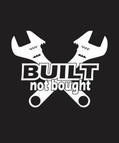 Built Not Bought Wrenches Decal - https://customstickershop.us/product-category/truck-decals/