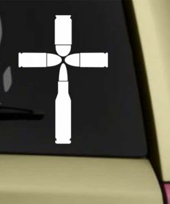 Bullet Cross window Decal Sticker - https://customstickershop.us/product-category/stickers-for-cars/