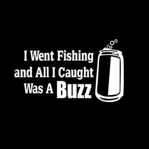Caught Buzz Fishing Window Decal
