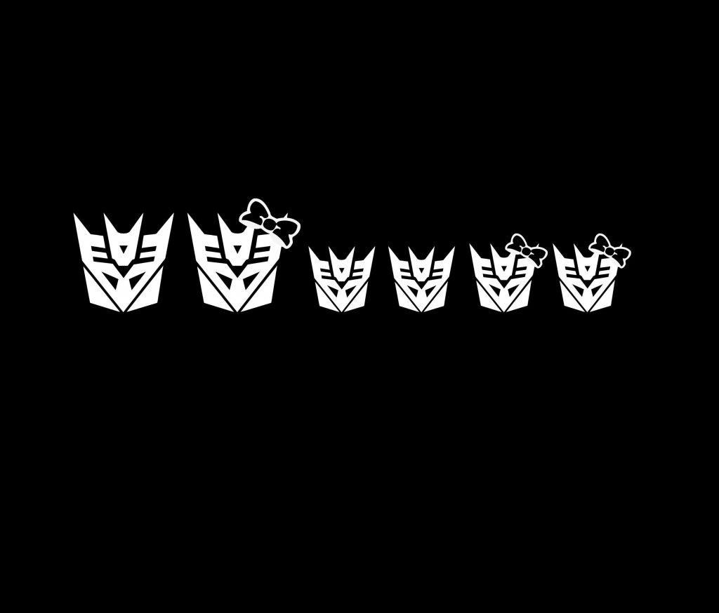 Transformers Decepticon Family Decal - https://customstickershop.us/product-category/stickers-for-cars/