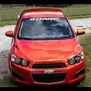 Chevy Sonic Windshield Decals - https://customstickershop.us/product-category/windshield-decals/