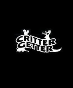 Critter Getter Hunting Window Decal