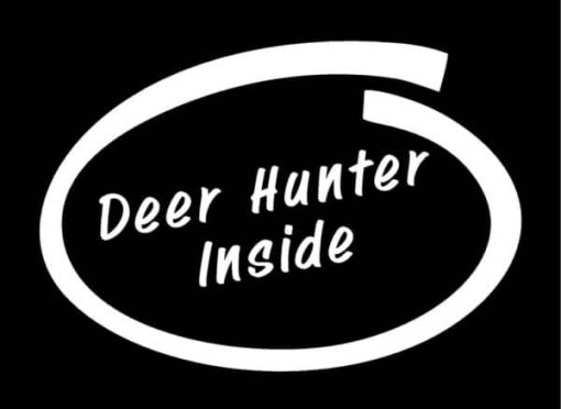 Deer Hunter Inside Decal Sticker