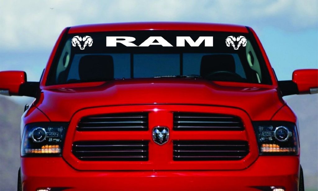 Dodge Ram Logo Windshield Decal