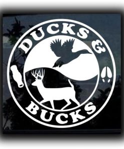 Duck and Bucks hunting decal