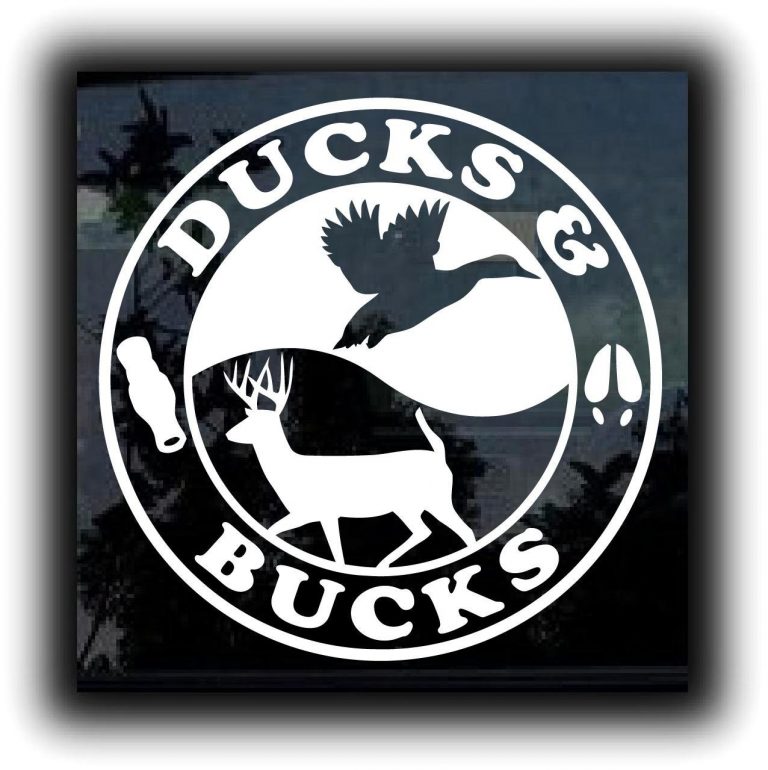 Duck And Bucks Hunting Window Decal Sticker For Cars And Trucks
