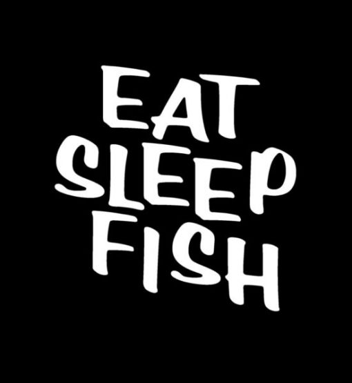 Eat sleep Fish Window Decal
