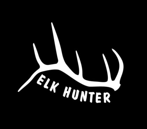 Elk Hunter Antler Decal Sticker